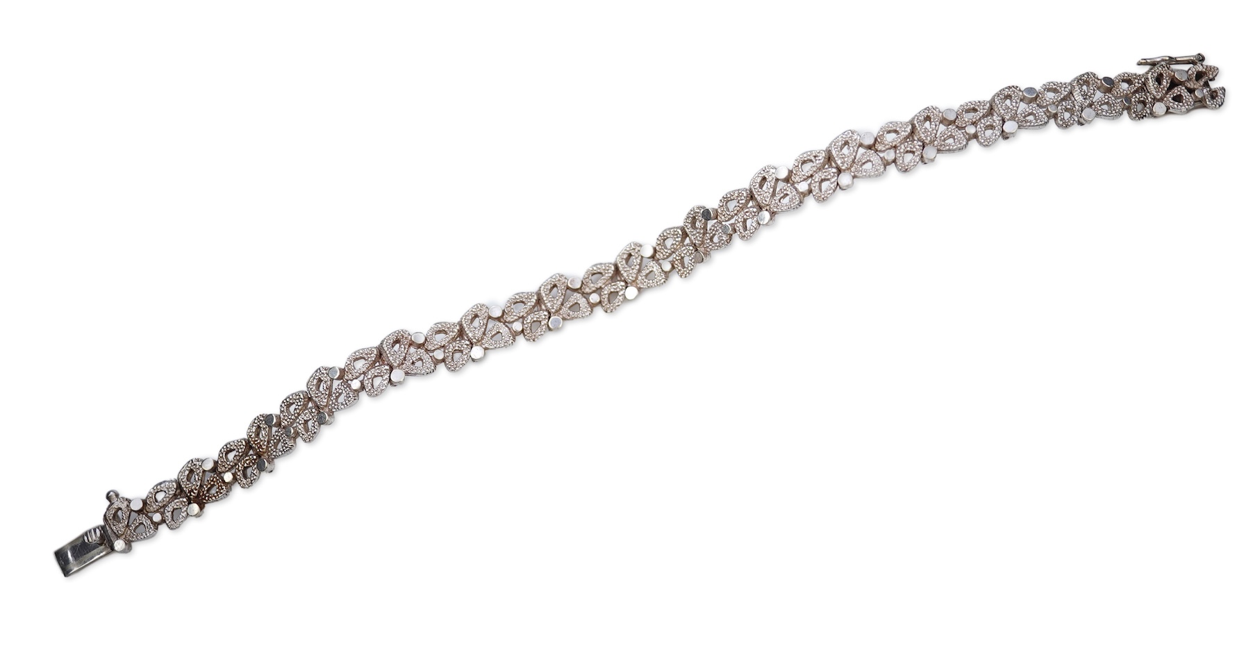 A 9ct gold bracelet, circa 1970